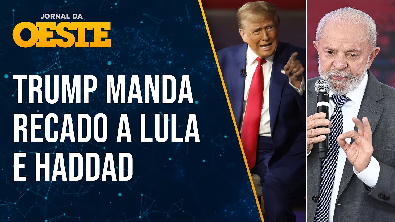 Trump cita o Brasil e 'enquadra' Haddad: 'Quem nos taxar, taxaremos de volta'