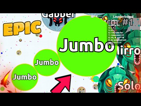 Agar.io - DESTROYING TEAMS AS JUMBO IN 2021 (Solo Gameplay)