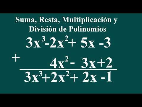 Operations with polynomials: addition, subtraction, multiplication and division of polynomials
