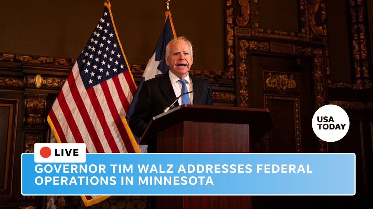 WATCH LIVE: Gov. Walz addresses federal presence in Minnesota