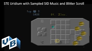 Uridium Atari STE with Blitter Scrolling and C64 SID Sampled Soundtrack
