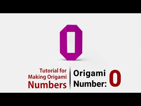 How to Make Origami Numbers 0 9 Simple Step by Step Tutorial