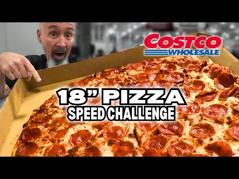 Entire 18-Inch Costco Pizza Challenge - How Fast Can I Finish It?