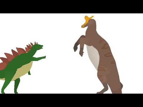 Stegosaurus Vs Lambeosaurus (male)