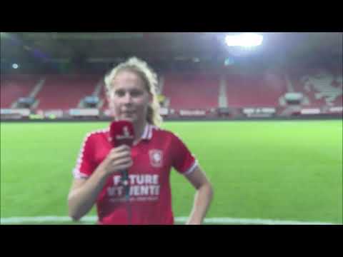 Interview met FC Twente speelster Jarne Teulings na het 1-1 gelijkspel in de UEFA WCL tegen Benfica