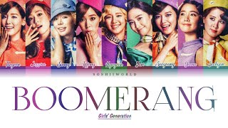 Girls’ Generation (少女時代) – BOOMERANG (COLOR CODED LYRICS)