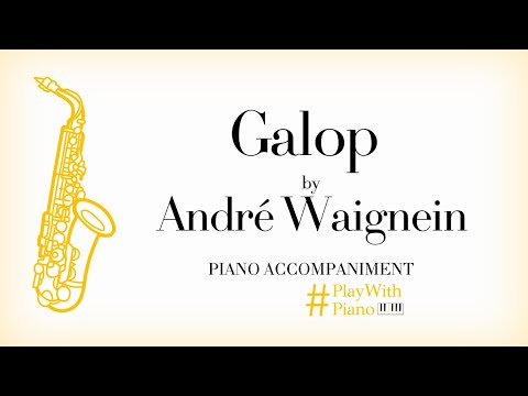 André Waignein - Galop | Saxophone Piano Accompaniment