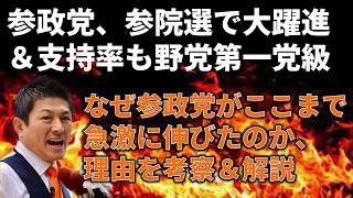 参院選で参政党が大躍進その原因を考察解説