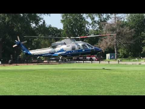 Medevac flight leaves Melrose MA near Ell Pond