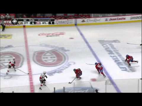 Daniel Alfredsson wrister goal 4-1 May 9 2013 Ottawa Senators vs Montreal Canadiens NHL Hockey