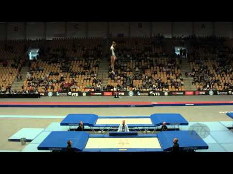 LON Maryia (BLR) - 2015 Trampoline Worlds - Qualification TR Routine 2