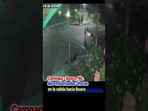 Boaco   Nicaragua   Dos  motorizados chocan  en la salida hacia Boaco