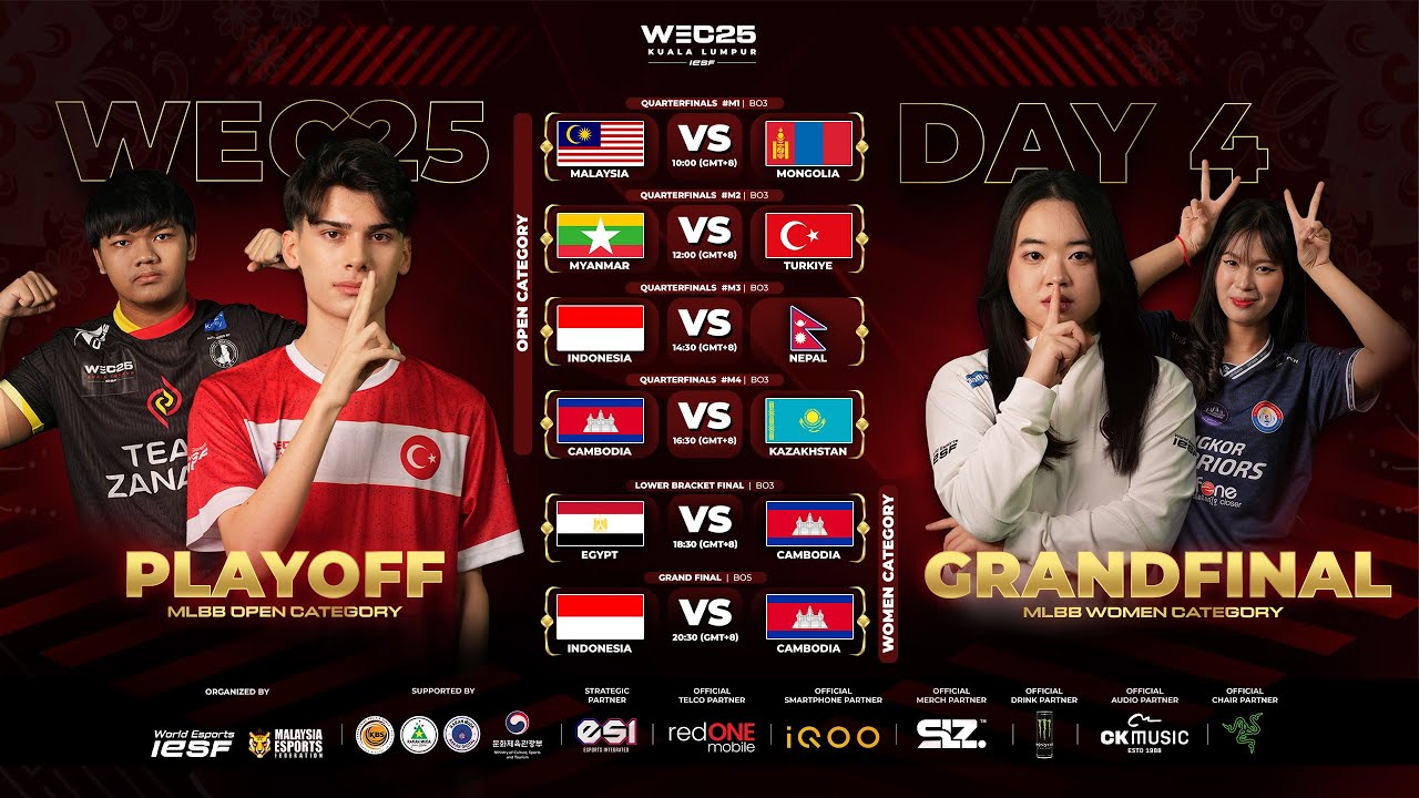 MLBB WOMEN | #M10 INDONESIA vs CAMBODIA - GRAND FINAL | IESF WEC25 |