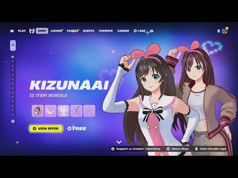 The FIRST EVER VTuber Has Arrived In Fortnite (Kizunai AI)