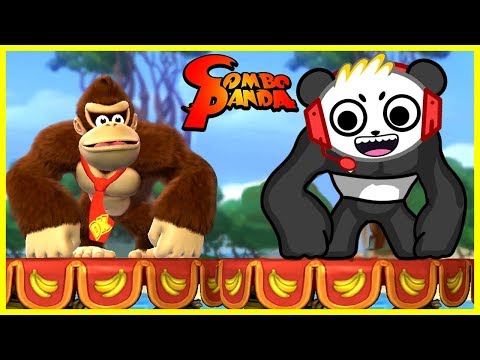 Donkey Kong Country ANGRY SEAL BOSS Let's Play with Combo Panda