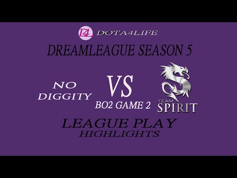 Dota2 DreamLeague-Season5(League Play): No Diggity vs Spirit Game 2 HighLight
