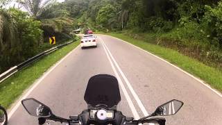 preview picture of video 'Riding Kawasaki Versys on B-road (Bukit Merah - Taiping)'