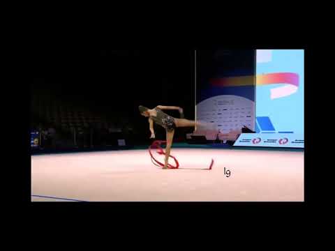 Anna Khutsishvili ribbon. European championship Tel Aviv 2022. Qualification.