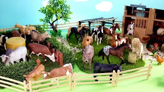 Farm Sets with Barnyard Animal Figurines