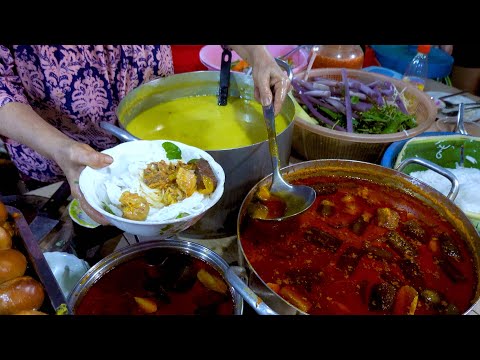 Passion Drink And Rice Noodle - Breakfast @ Boeng Tompong Market - Phnom Penh Street Food
