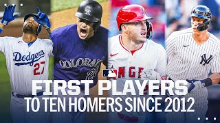 The first players to reach 10 home runs every year since 2012! (Kemp, Trout, Judge AND MORE!)