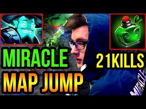 Miracle Got Perfect Rune (Regeneration) Storm Spirit Insane Map Jump - Dota 2 7.19 (Pudge Giveaway)