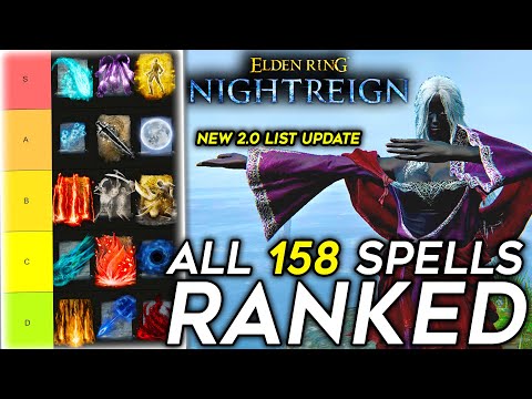 NEW Ranking EVERY Sorcery & Incantation in NIGHTREIGN Spell Tier List 2.0!