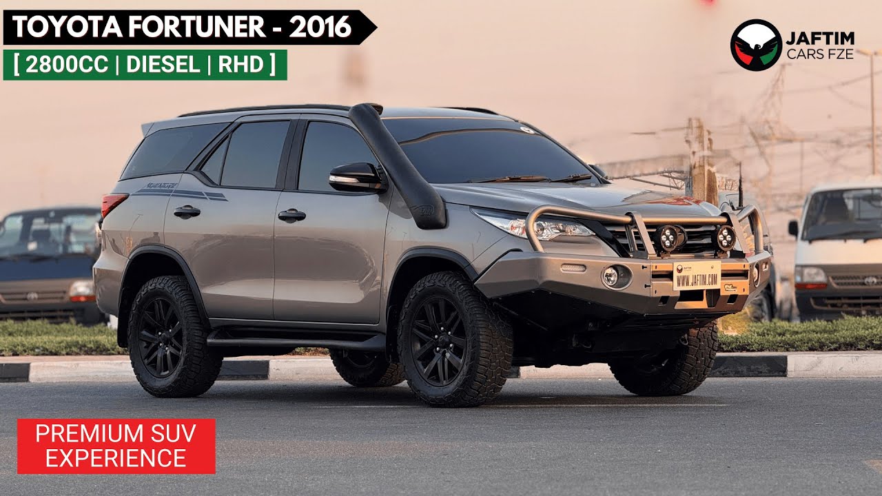 Toyota Fortuner PREMIUM BULL BAR WITH LED LIGHTS | RHD | 2016 | 2.8L DIESEL ENGINE | AIR SNORKEL video
