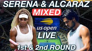 S. Williams / Alcaraz vs Routliffe / Glasspool 2026 US Open Mixed 1st Round | Live Reaction