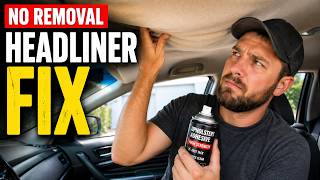 3 Hacks to fix headliner in car |how to fix sagging car headliner without removing it