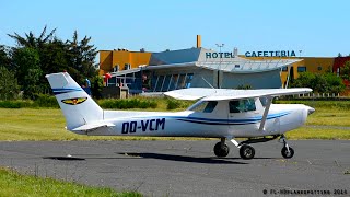 preview picture of video 'Cessna 152s OO-VCM & OO-BET departing from Millau-Larzac [LFCM]'