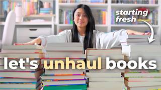 reorganizing my bookshelves... and a ruthless BOOK UNHAUL 📚