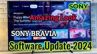 sony bravia software update 2024 | amazing new features | how to update Sony bravia tv