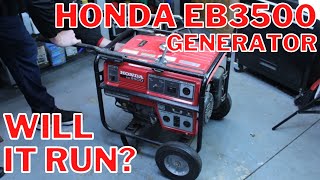 Honda EB3500 Generator - Will It Run?