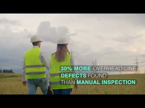 30% more overhead line defects found than manual inspections
