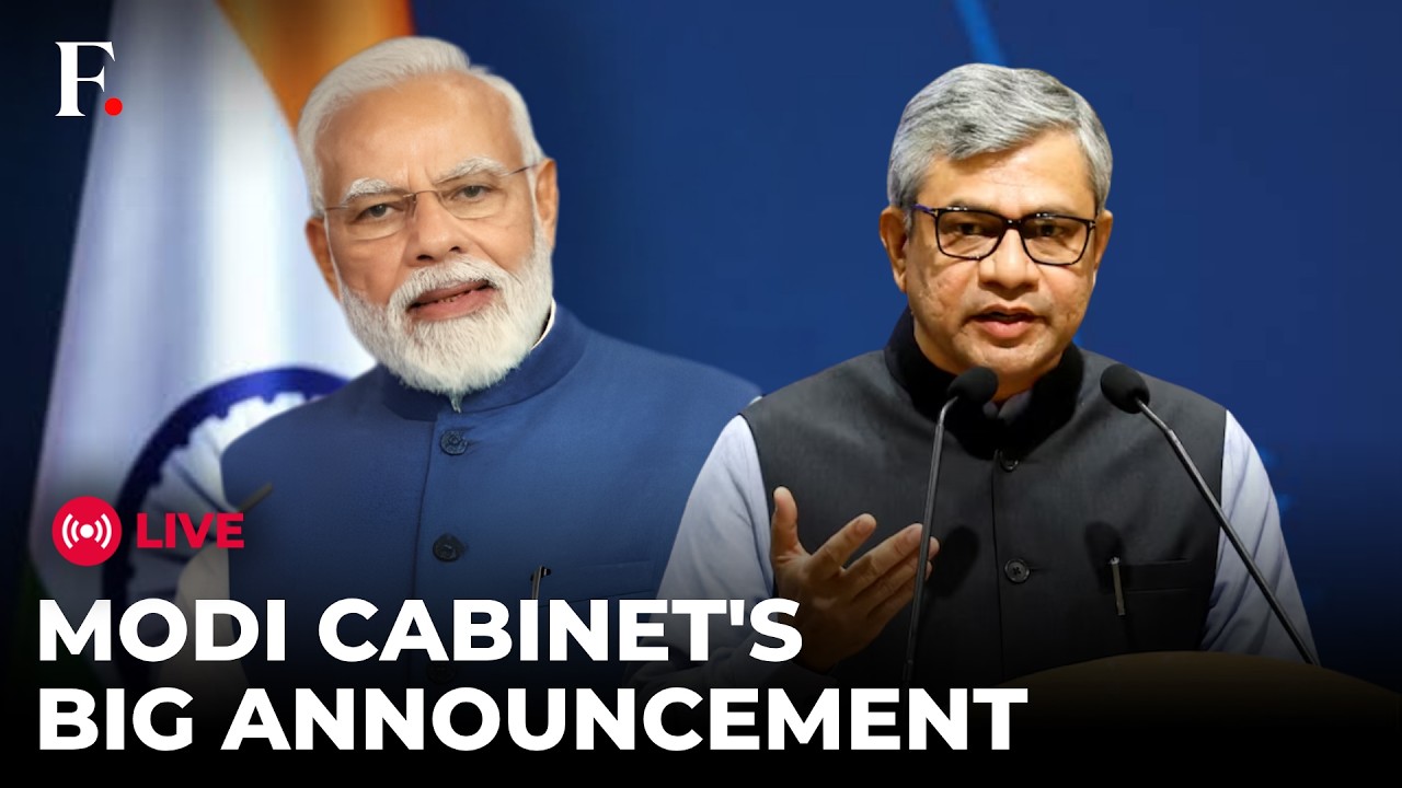 LIVE: Modi Cabinet Springs a Surprise; Ashwini Vaishnaw Makes Announcement at Crucial Briefing