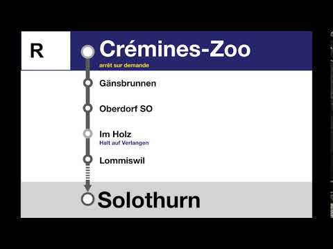 CFF annonce - Crémines-Zoo - Régio Moutier-Soleure