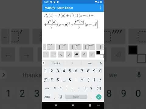 Mathify - Math Editor Video