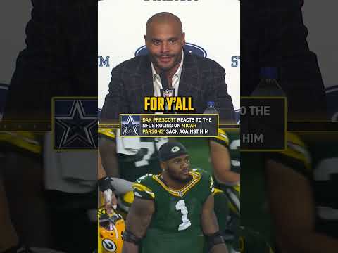 Dak on finding out he got sacked by Micah Parsons 🤣 #DakPrescott #NFL #Cowboys #Packers
