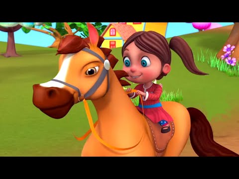 Chal Mere Ghode Chal Tik Tik Hindi Poem | Hindi Rhymes For Children