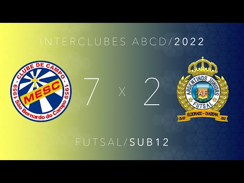 Mesc 7 x 2 Argentinos Jrs Diadema  - Interclubes do grande ABCD - sub12 - 27/03/2022