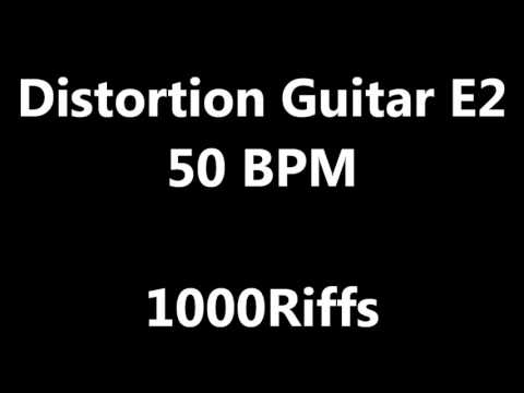Distortion Guitar E2 Metronome : 50 BPM - Beats Per Minute