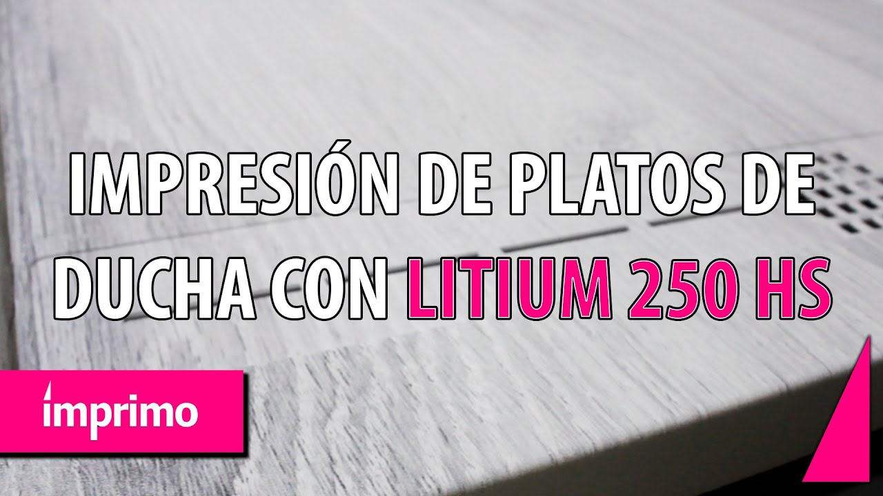 ¡Impresión de platos de ducha 🚿 con IMPRIMO LITIUM 250 HS!