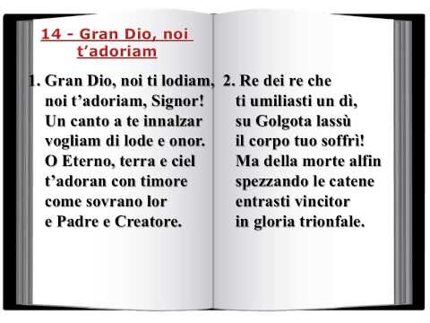 14 Gran Dio, noi t'adoriam - Innario Chiesa Avventista 2014