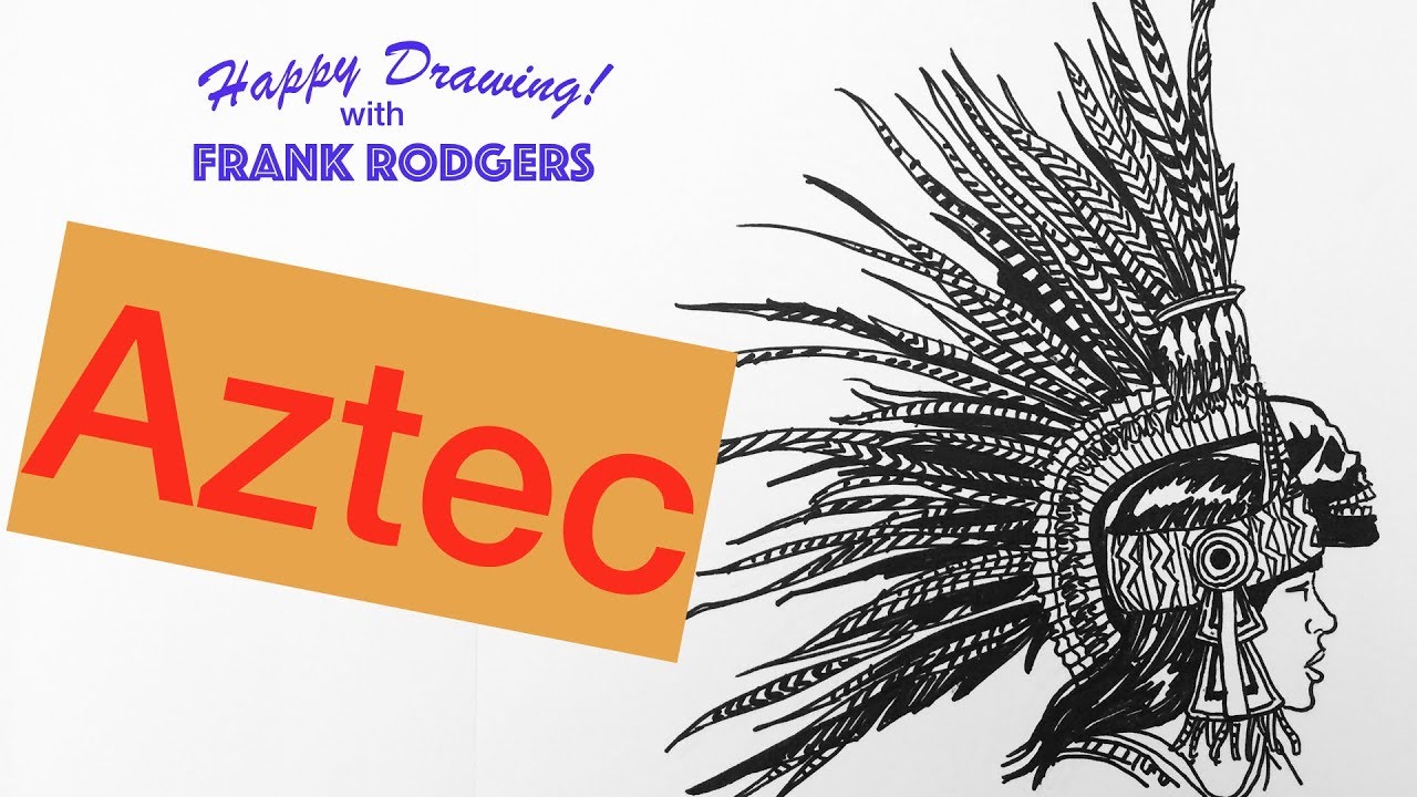 How to Draw an Aztec. Iconic Faces #10 Live Illustration with Frank Rodgers