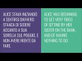 Slow Italian Intro Alice In Wonderland ITA ENG Text