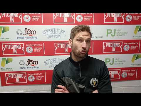 Ian Richards talks after 1-0 win over Ossett United