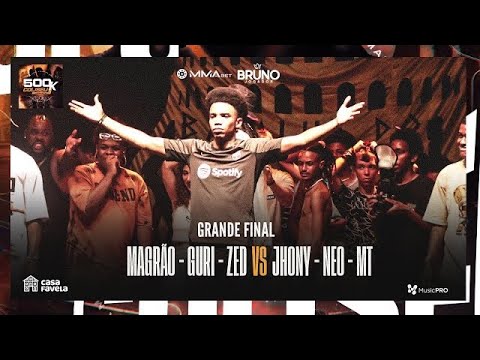 (FINAL ESPETACULAR 🔥🔥) JHONY MC, NEO E MT X MAGRÃO, GURI E ZED - GRANDE FINAL - #BDC500K