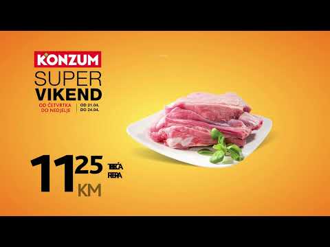 SUPER VIKEND donosi SUPER UŠTEDE u KONZUM prodavnice! 21.04.- 24.04.2022.