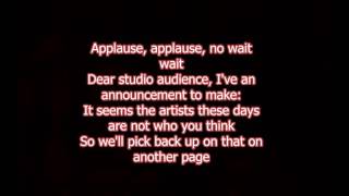 Panic! At The Disco - The Only Difference Between Martyrdom And Suicide Is Press Coverage (Lyrics)